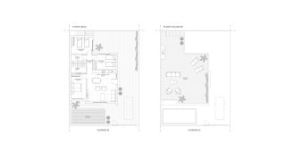Villa floor plan, 3 bedrooms in Residencial Breathe III No. 3