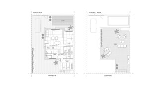 Villa floor plan, 3 bedrooms in Residencial Breathe III No. 6